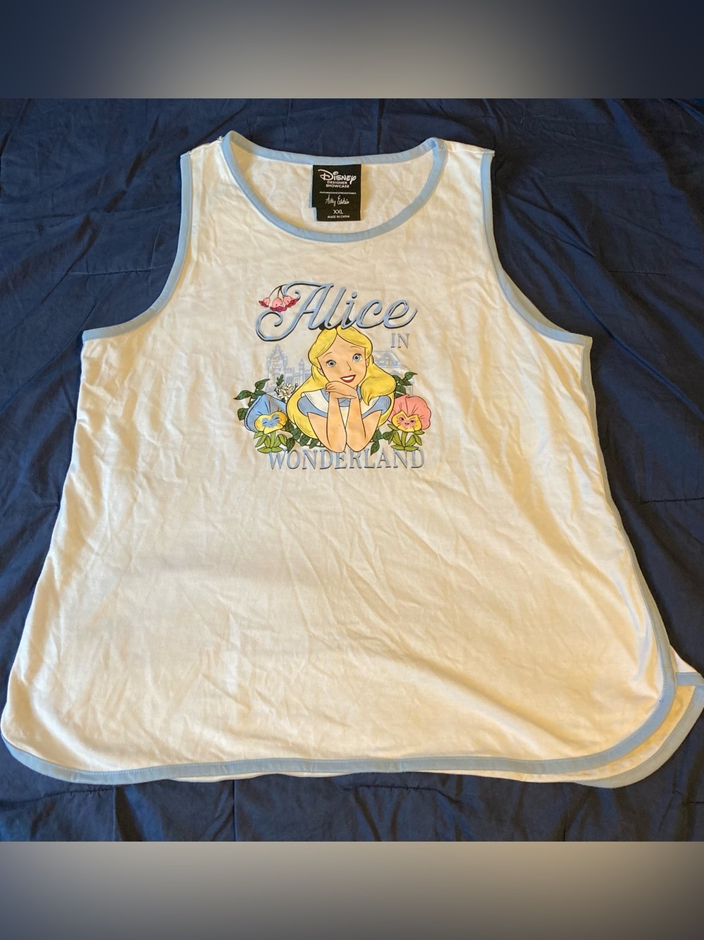 Disney Parks EPCOT United Kingdom Alice in Wonderland Tank Top Ashley Eckstein
